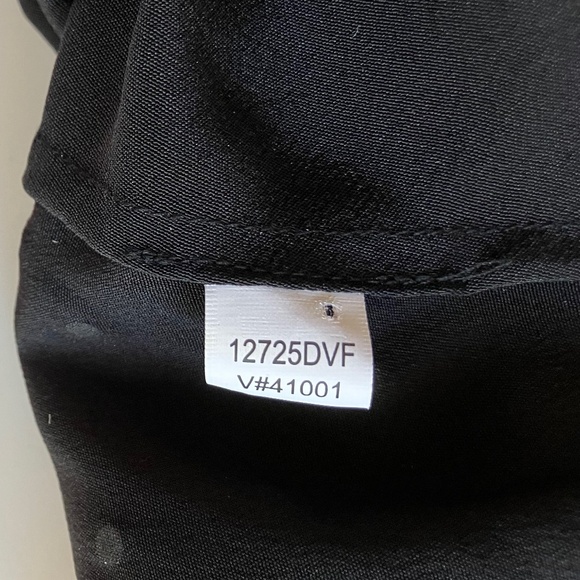 DVF Rhinestone-Covered Sparkling Black Silk Crepe De Chine Dress 12 Large - Picture 6 of 6